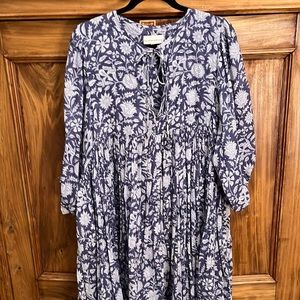 Tissue cotton midi dresd